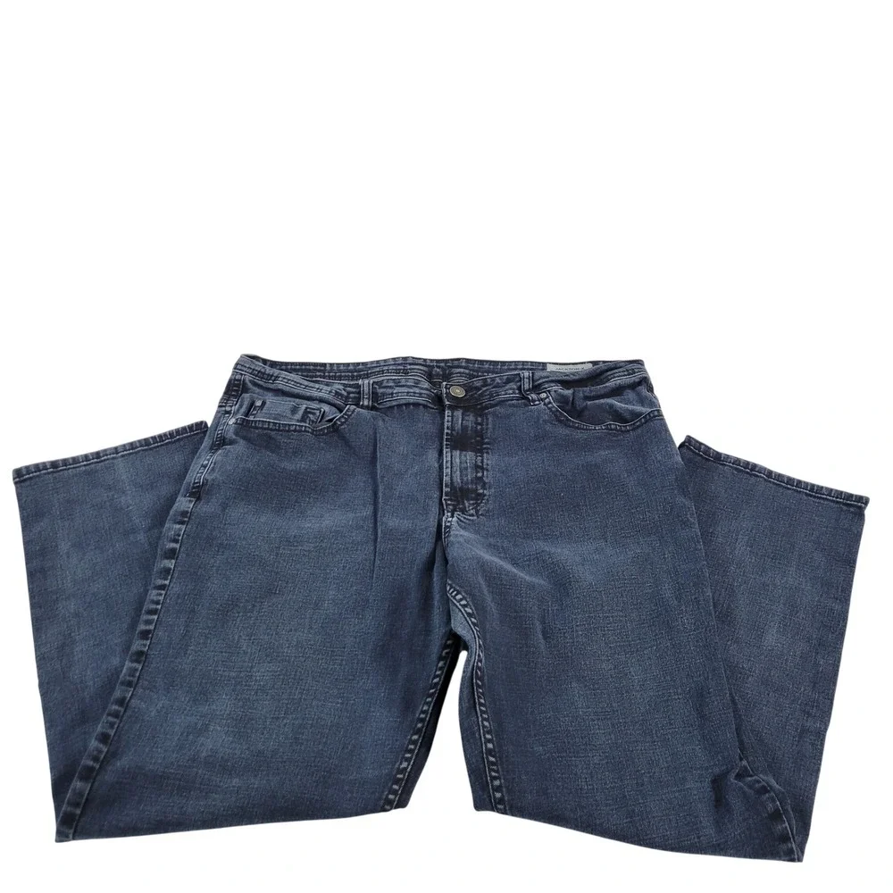 Buffalo David Bitton Jackson X Straight Stretch Mens Jeans 40x32 Dark Wash Denim